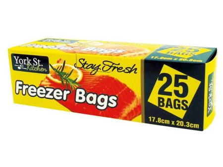 York St, Freezer Bag, 25pk on Sale