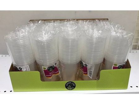 LandL Party Plastic Cups Clear 200Ml 40Pk For Discount