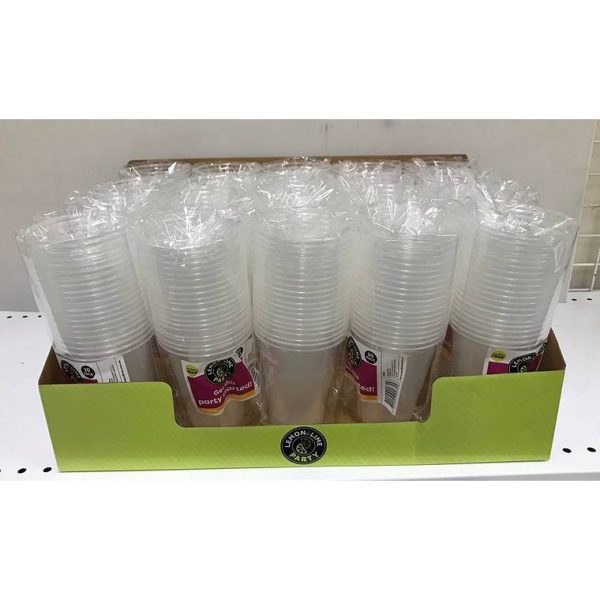 LandL Party Plastic Cups Clear 200Ml 40Pk For Discount