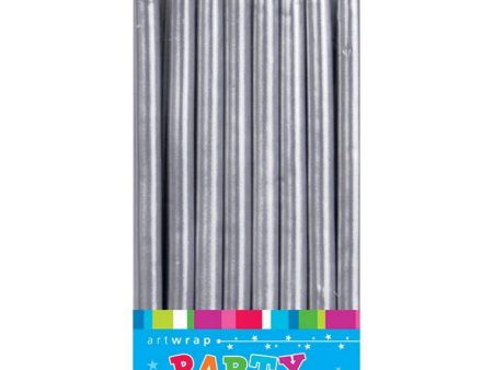 Candle Small Tapered 5Inch 16Pk Silver Cheap