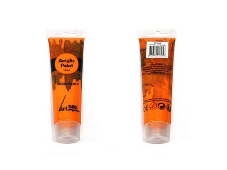 Acrylic Paint Tube, Orange For Sale