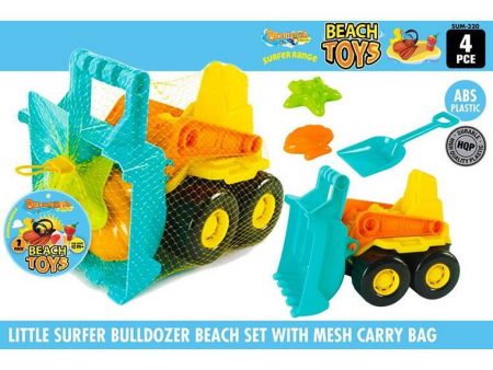 Little Surfer Bulldozer Beach Set, 4pcs For Cheap