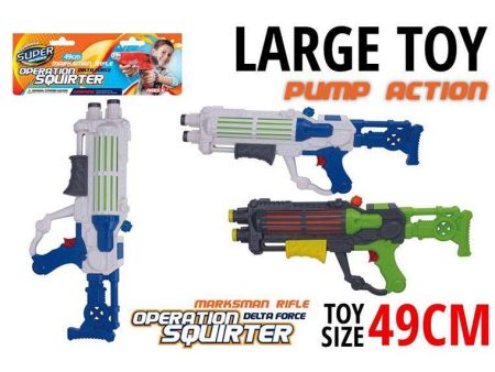 Water Gun , Pump Action, 49cm, 2 Assorted Sale