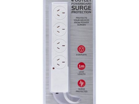 5 Outlet Powerboard with Surge Protection Online now