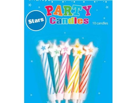 Candle Small 10Pk Strs Strps with Holder Supply