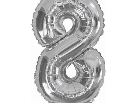 Foil Balloon 35Cm Silver 8 Online now