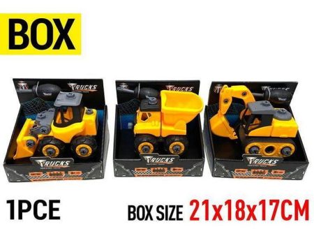 Construction Vehicles, DIY, 3 Assorted on Sale