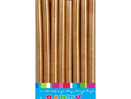 Candle Small Tapered 5Inch 16Pk Gold Discount