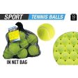 Tennis Balls in Net Bag, 10pcs Fashion