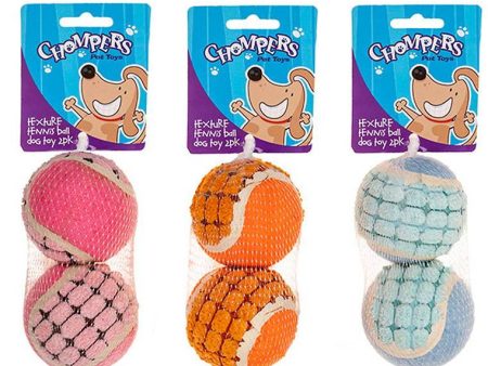 Dog Toy Texture Tennis Bll 2pk on Sale