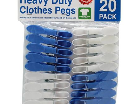 Clothes Pegs, Heavy Duty, 20pk Discount