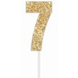 Cake Toper Number Glitter Gold 7 For Cheap