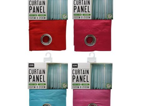 Home Master Curtain Panel, Bright,  4 Assorted Hot on Sale