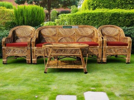 Cane and Bamboo Sofa Set Supply