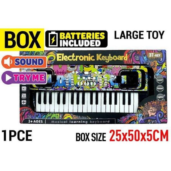 Electronic Keyboard, 37 Key Battery Operated, 42.5cm For Cheap