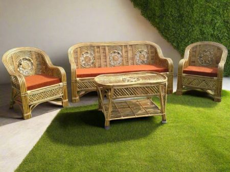 Sofa Set with Table For Home, Office and Garden Supply