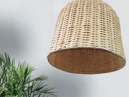 Bunai Bamboo Cane Hanging Lamp Shade ( Bulb & Holder) for Home decoration (16 ) Online now