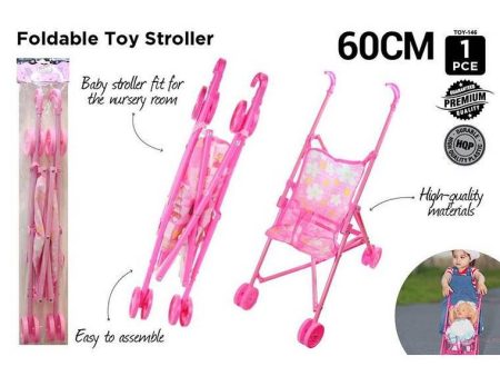 Plastic Toy Stroller, 60cm, 1pcs Online Sale