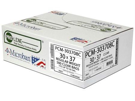 Aluf Pro-Lene High Density Coreless Roll Liners w-Microban-Clear(43 x 48) Online