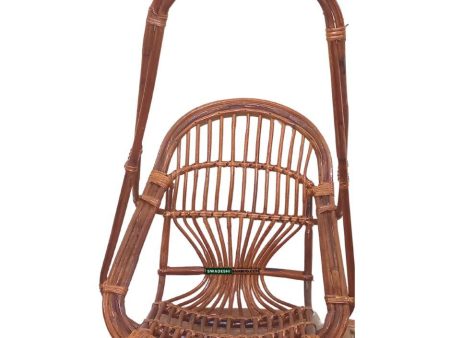 Swadeshi Bamboo Cane Bamboo Baby Small Swing Chair for Kids | Comfort Indoor & Outdoor Hammock Chair Jhula with Cushion (Up to 50 Kg Capacity) Online Hot Sale