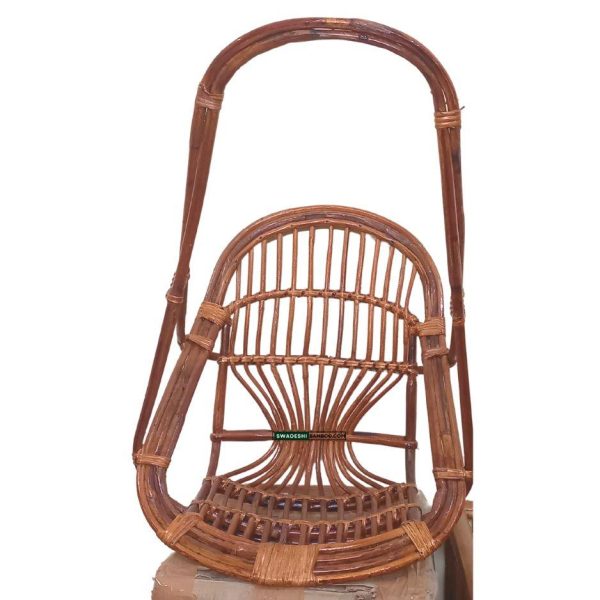 Swadeshi Bamboo Cane Bamboo Baby Small Swing Chair for Kids | Comfort Indoor & Outdoor Hammock Chair Jhula with Cushion (Up to 50 Kg Capacity) Online Hot Sale