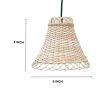 Handwoven Bamboo Cane Hanging Bell Shaped Lamp Shade Supply