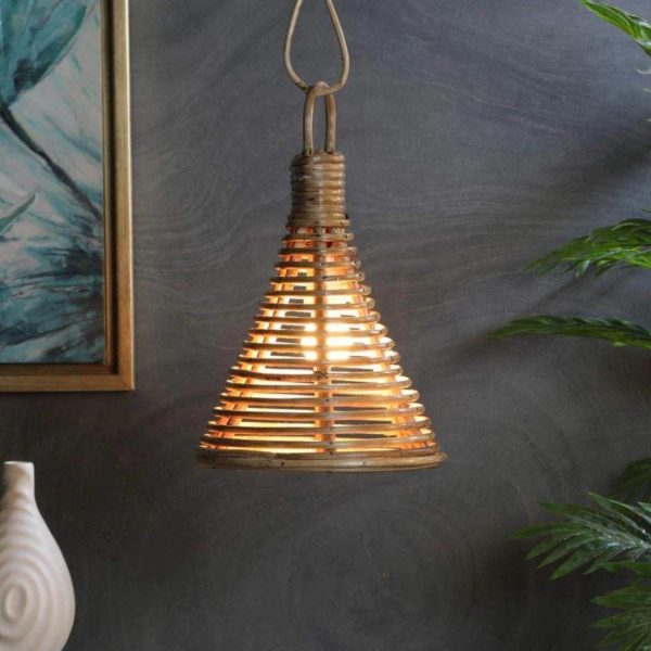 Bamboo Cane Bell Shaped Lamp Shade For Cheap