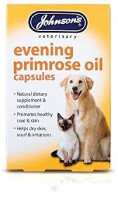 Johnsons Evening Primrose Oil Capsules 500mg For Dogs and Cats Hot on Sale