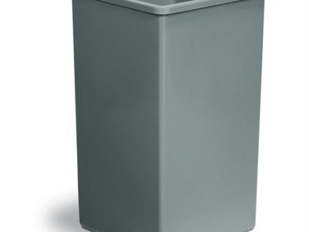 Continental Swingline Square Waste Receptacles & Lids-Grey(Drop Shot Lid) Hot on Sale