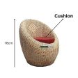 Cane Rattan Bamboo 5 Seater Bunai Apple Sofa Set For Home and Garden on Sale