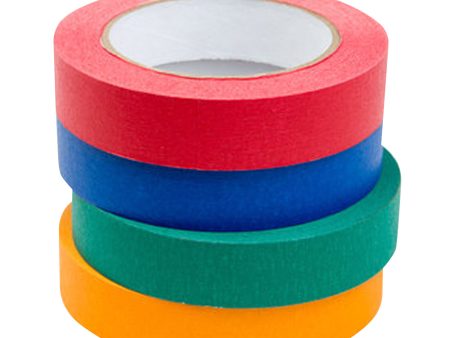 1  x 55 YDS Masking Tape - 4 Pack Assorted Bright Colors Fashion