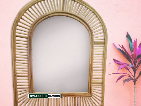 Cane Bamboo Wall mirror, wall decoration, Boho Mirror Rattan, Wicker Made Mirrors Discount