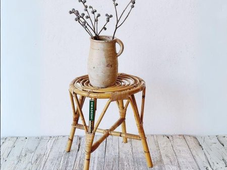 Wicker Bamboo Round center Table | Tea Coffee Table for Home, office, Balcony and  Garden Cheap