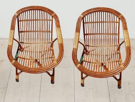 Swadeshi Bamboo Cane Rattan Arm Designer Chair  (Set of 2) for Home, Office, Restaurant, Hotel, Garden & Balcony Discount