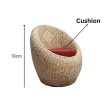 Cane Bamboo Bunai Apple Sofa Chair set of 1. For Sale