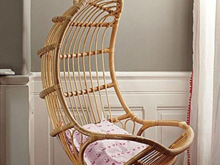 Bamboo Cane Swing jhula | Single Seater Cane Wood Swing Chair | Jhula for Home, Balcony, Garden, terrace and office | Size- Large Hot on Sale