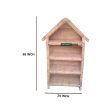 Hut Shaped Cane Rattan Rack with 4 Shelves Book Shoes Rack- Multipurpose Use For Sale