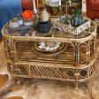 Cane Wicker Bamboo Center Table | Tea, Coffee Table for Home, Balcony, Office, Room, Garden, and Balcony Online Sale