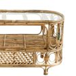 Cane Wicker Bamboo Center Table | Tea, Coffee Table for Home, Balcony, Office, Room, Garden, and Balcony Online Sale