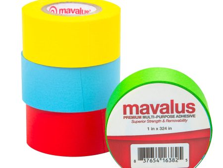 1  x 324  Mavalus Tape - 4 Pack Assorted Colors Supply