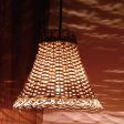 Handwoven Bamboo Cane Hanging Bell Shaped Lamp Shade Supply