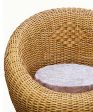 Cane Bamboo Bunai Apple Sofa Chair set of 1. For Sale