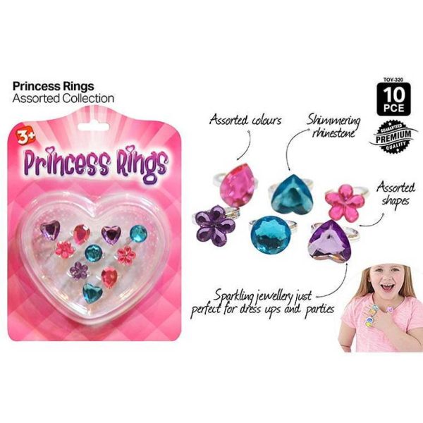 Princess Rings, 10pcs Cheap