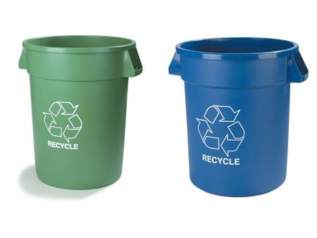 Carlisle Bronco Recycling Containers & Lids-Blue(44 Gal.) For Sale