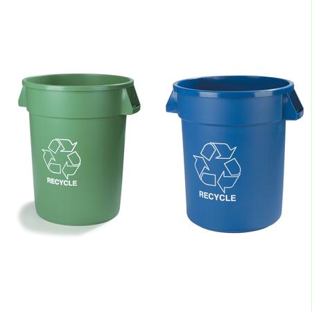 Carlisle Bronco Recycling Containers & Lids-Blue(44 Gal.) For Sale