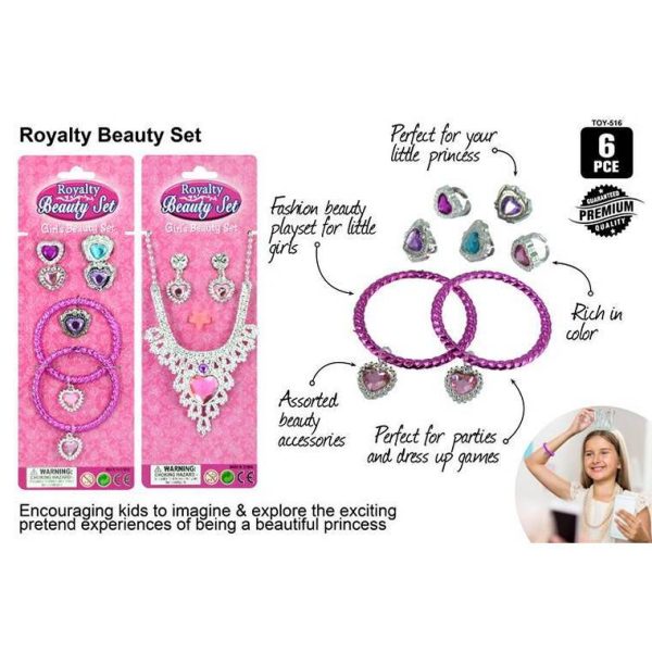 Princess Jewellery Set, 6pcs Fashion