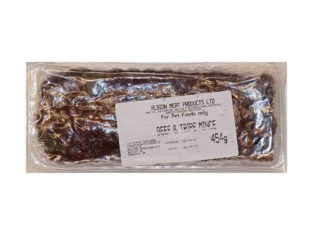 ABC: Economy Beef & Tripe Mince RAW Dog Food with Ground Bone 454grms Cheap