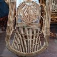 Swadeshi Bamboo Cane big Swing Jhula | Single Seater Cane Wood Swing Chair | Indoor and Outdoor swing | Rattan Cane Jhula for Balcony, Patio, Livingroom, Cafe Sale