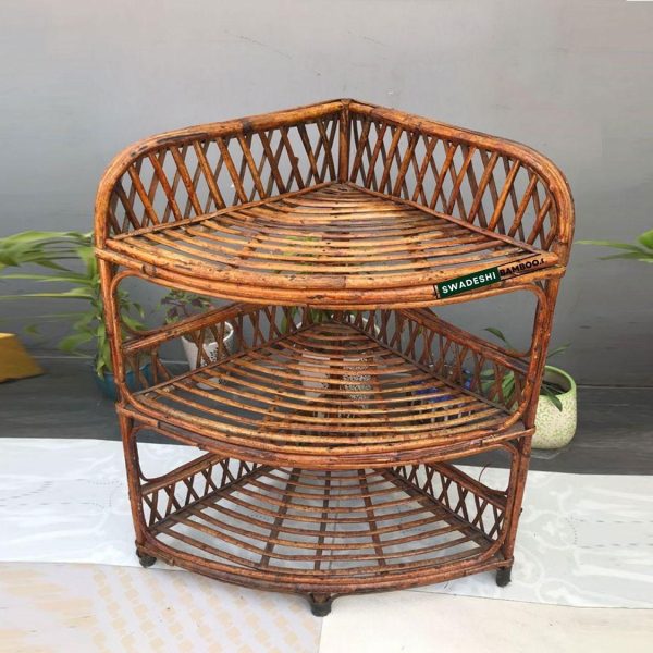 Corner Rack for Living Room, Multipurpose Rack, Book Shelf, Home Decoration(3 Shelf) Hot on Sale