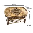 Swadeshi Bamboo Cane Wicker Coffee Table | Tea, Coffee Table for Home, Balcony, Office, and Room on Sale